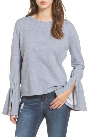 Women's Bp. Trumpet Sleeve Top - Blue