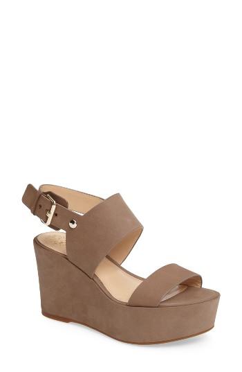Women's Vince Camuto Karlan Platform Wedge M - Beige