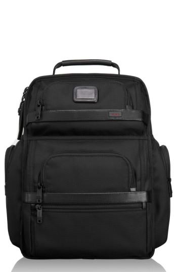Men's Tumi 'alpha 2' T-pass Laptop Brief Pack With Tumi Id Lock Pocket - Black