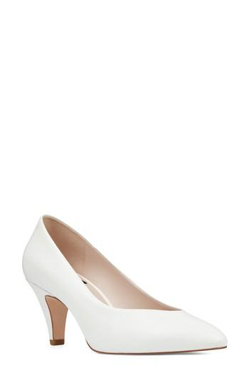 Women's Nine West Faith Pump M - White