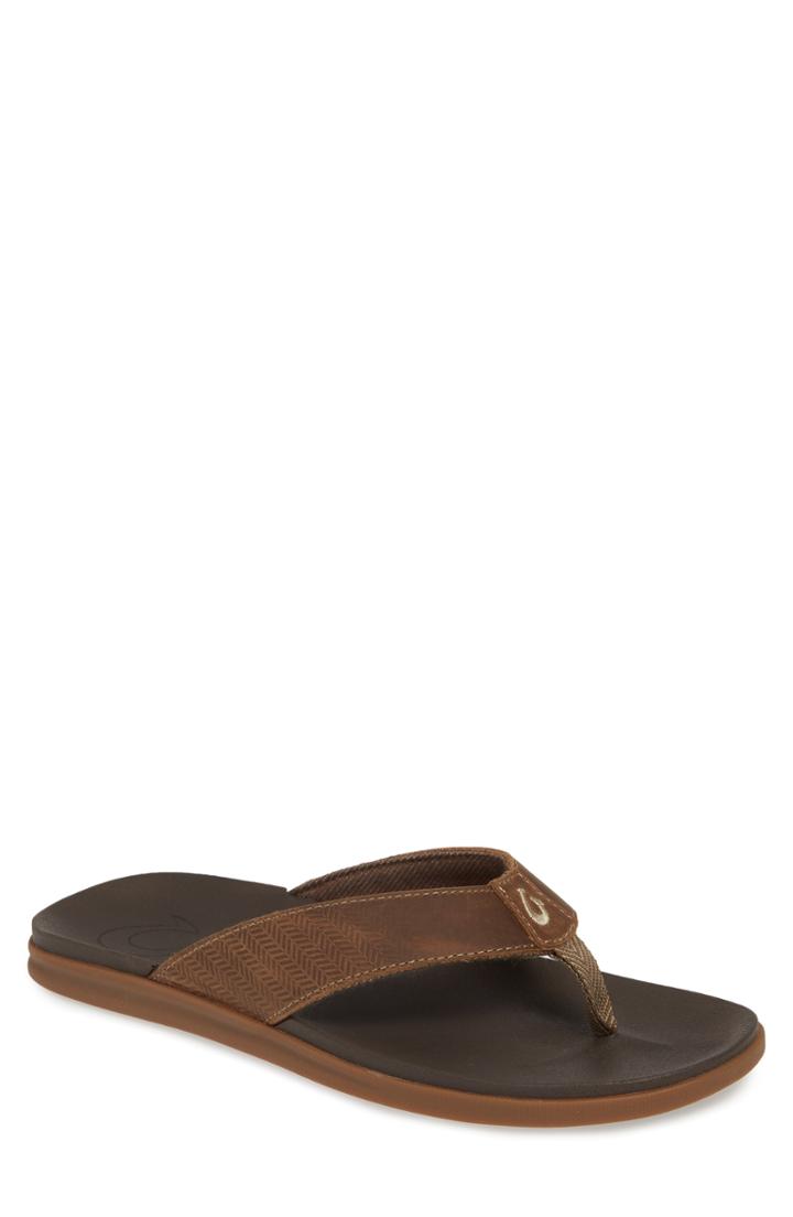 Men's Olukai Alania Flip Flop M - Brown