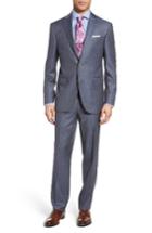 Men's David Donahue Ryan Classic Fit Windowpane Wool Suit