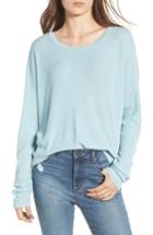 Women's Bp. Drop Shoulder Ribbed Sweater, Size - Blue