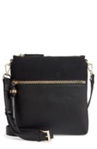 Sondra Roberts Faux Leather Crossbody Bag - Black
