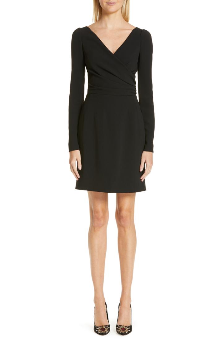 Women's Dolce & Gabbana Surplice Dress Us / 40 It - Black