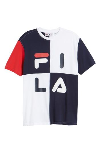 Men's Fila Maddox Colorblock T-shirt - White