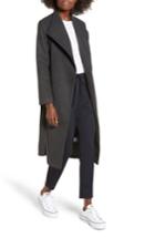 Women's The Fifth Label Offside Tie Belt Coat, Size - Grey
