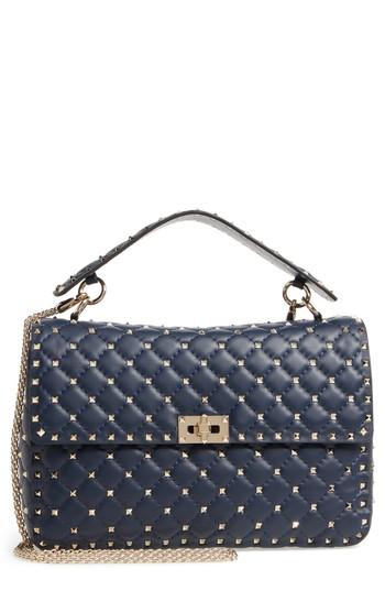 Valentino Garavani Large Rockstud Matelasse Quilted Leather Shoulder Bag -