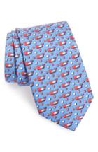 Men's Vineyard Vines Cupid Whale Silk Tie, Size - Blue