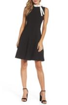 Women's Maggy London Bow Fit & Flare Dress - Black