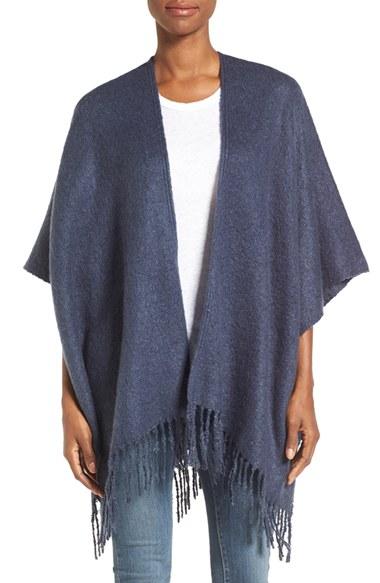 Women's Echo Boucle Cape, Size - Blue