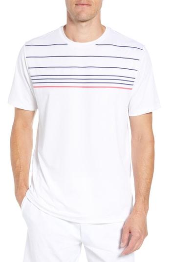Men's Vineyard Vines Stripe Performance T-shirt, Size - White