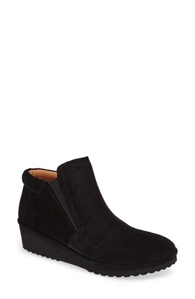 Women's Gentle Souls 'nara' Wedge Bootie M - Black