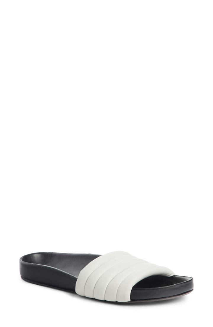 Women's Isabel Marant Flat Hellea Sport Slide Us / 36eu - White