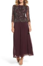 Women's Pisarro Nights Embellished Bodice Overlay Gown