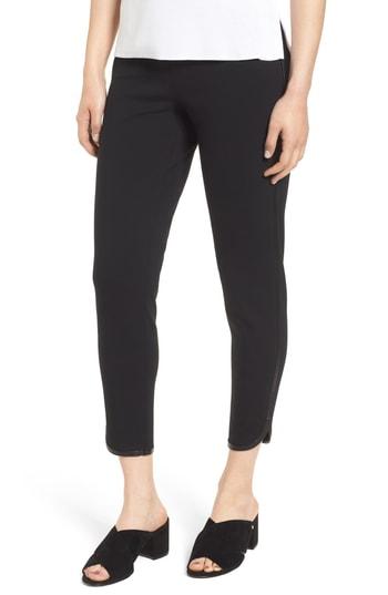 Women's Ming Wang Ponte Knit Crop Pants - Black