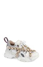Women's Gucci Journey Jewel Embellished Sneaker Us / 35eu - White