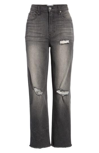 Women's Jordache Heather Ripped Straight Leg Jeans