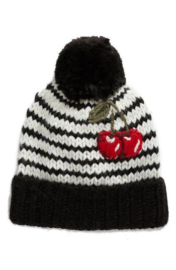 Women's Kate Spade New York Ma Cherie Hand Knit Pom Beanie - Ivory
