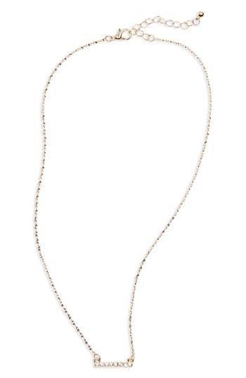 Women's Bp. Dainty Crystal Bar Necklace