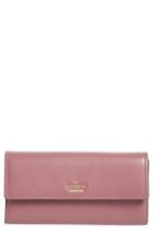 Women's Kate Spade New York Oakwood Street - Kinsley Pebbled Leather Wallet - Purple