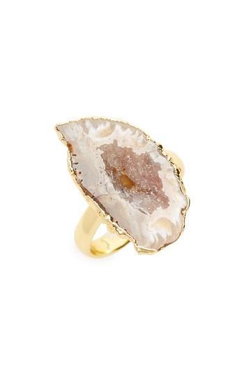 Women's Love's Affect Geode Statement Ring