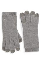 Women's Ugg 'luxe Smart' Tech Gloves, Size - Grey