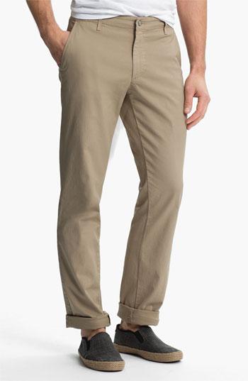 Men's Ag Slim Straight Leg Chinos - Beige