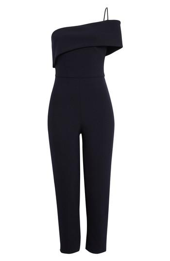 Women's Cushnie Et Ochs Foldover One Shoulder Jumpsuit