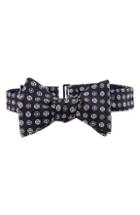 Men's Ted Baker London Alternating Circle Silk Bow Tie, Size - Black