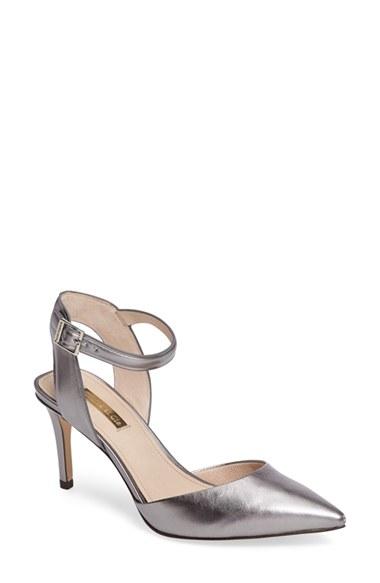 Women's Louise Et Cie Kota Ankle Strap Pump M - Metallic