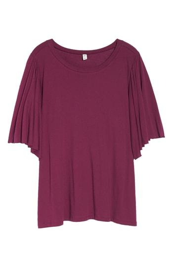 Women's Bp. Flutter Sleeve Tee - Purple