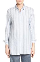 Women's Nordstrom Collection Variegated Stripe Belted Tunic