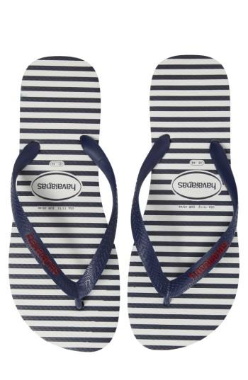 Men's Havaianas Top Nautical Flip Flop /44 Br - Blue