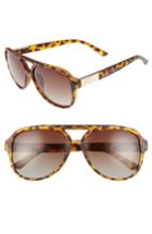 Women's Prive Revaux The Nash 58mm Aviator Sunglasses - Brown