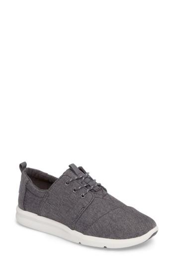 Women's Toms Del Ray Sneaker .5 M - Black