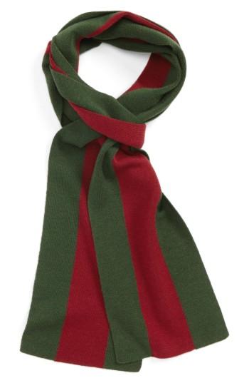 Men's Gucci Tarbha Wool & Silk Scarf