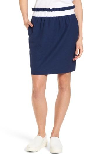 Women's Vineyard Vines Waistband Stripe Pull On Skirt - Blue
