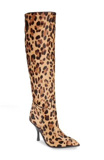 Women's Sigerson Morrison Hailey Genuine Calf Hair Knee High Boot Eu - Brown