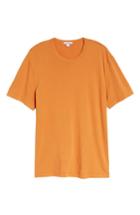 Men's James Perse Crewneck Jersey T-shirt (xs) - Orange