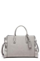 Sole Society Faux Leather Satchel - Grey