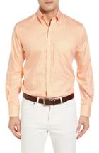 Men's Peter Millar Crown Soft Gingham Regular Fit Sport Shirt - Orange