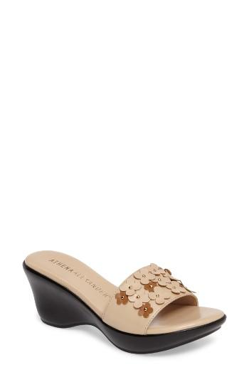 Women's Athena Alexander Allegra Wedge Slide M - Beige