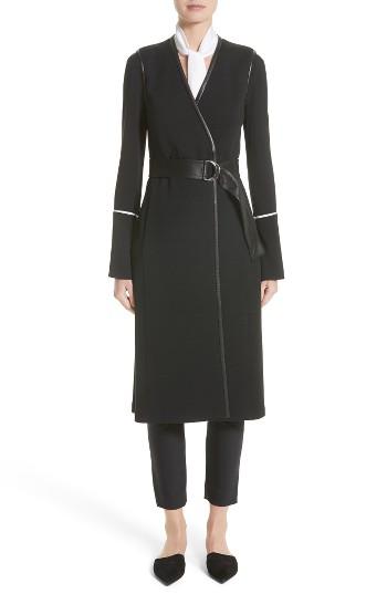 Women's St. John Collection Milano Knit A-line Vest, Size - Black