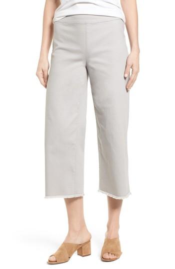 Women's Nic + Zoe Stretch Denim Wide Leg Crop Pants - Grey