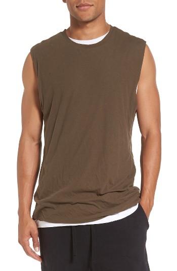 Men's Vince Double Layer Tank - Brown