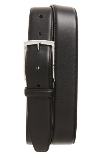 Men's Monte Rosso Nappa Leather Belt - Black