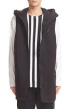 Men's Y-3 Spacer Long Hooded Vest