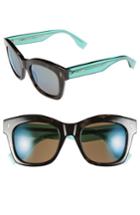 Women's Fendi 50mm Retro Sunglasses - Grey Spotted