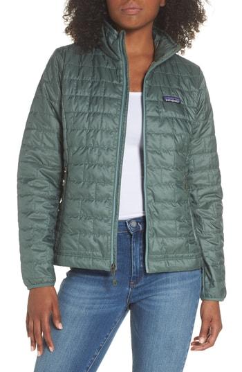 Women's Patagonia Nano Puff Water Resistant Jacket - Green